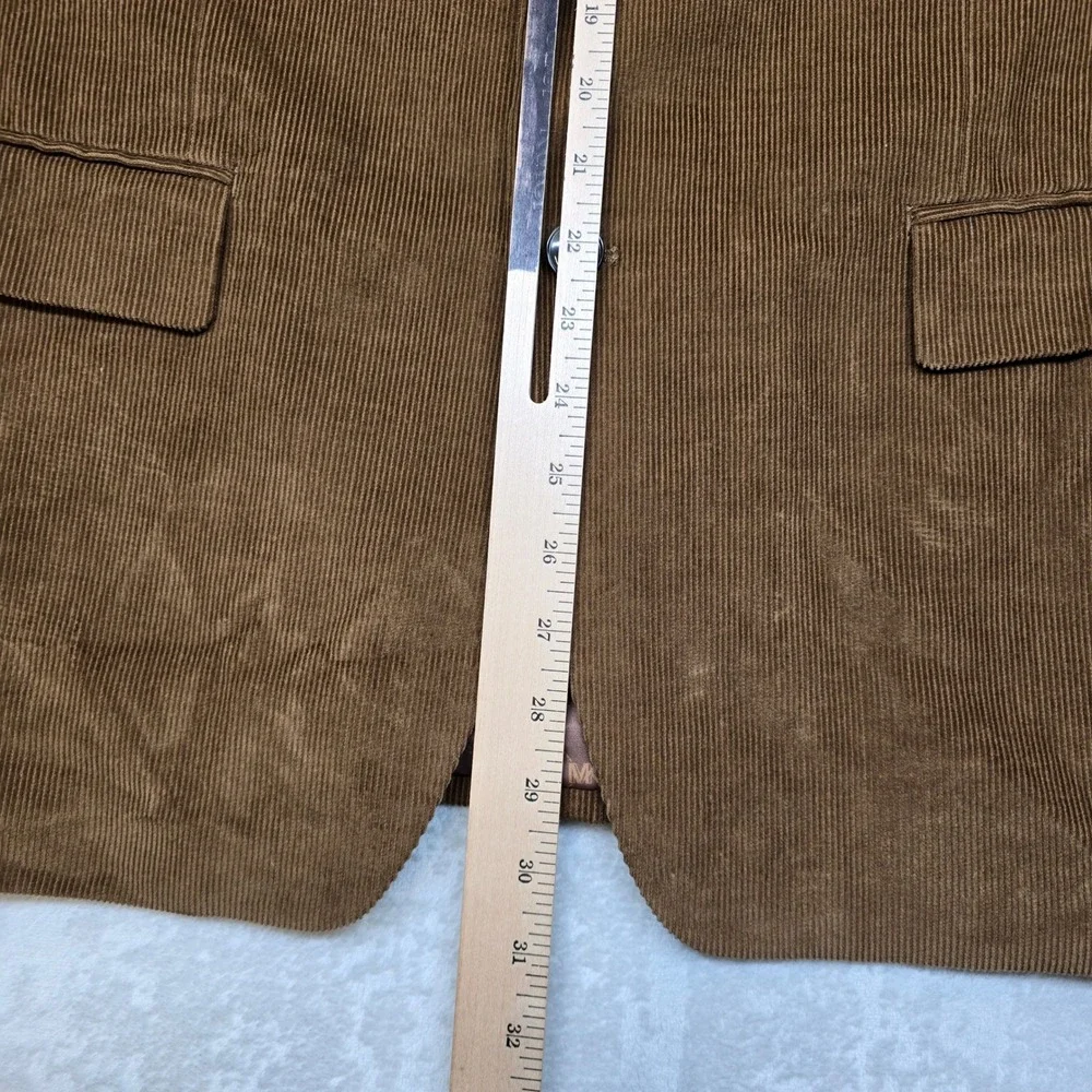 Michael Kors Corduroy Sport Coat‎ Mens 44R 44 Vicuna Brown Classic Fit $295 NEW